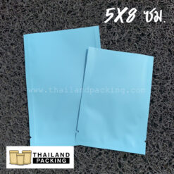 ซองซีล3ด้าน สีฟ้า เนื้อด้าน ขนาด 5×8 ซม.